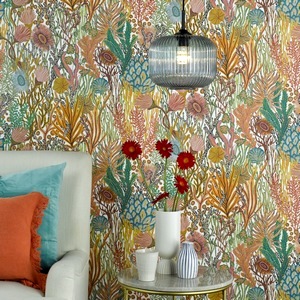 Ceiling Hanging Pendant Dar Demarius Matt Black, Blue Ribbed Glass Shade