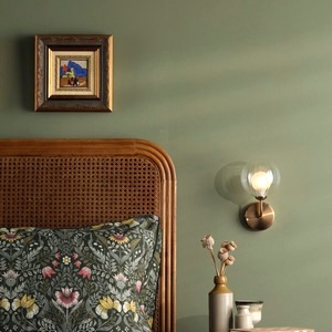 Ambient Wall Lighting Dar Feya Light, Antique Bronze, Clear, Opal Glass