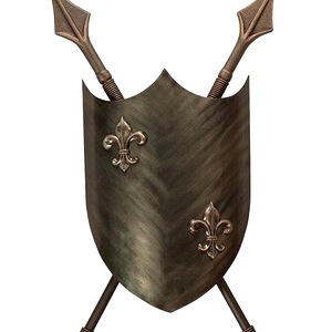Burnished Bronze Crusader-wl Bbrz Crusader Two Light Wall