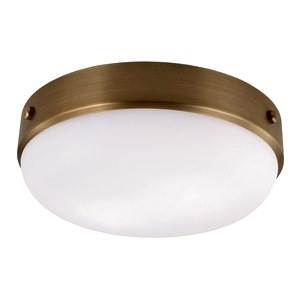 Dark Antique Brass Dab Candence Two Light Black Flush Ceiling