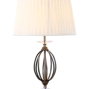 Aged Brass Agean Table Lamp, Shade