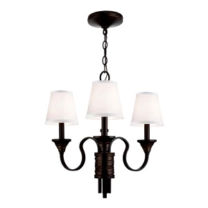 Arbor Bronze Creek3 Creek Three Light Brass Chandelier
