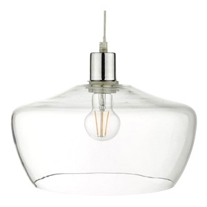 Clear Glass Dar Fidella Easy Fit Ceiling Pendant