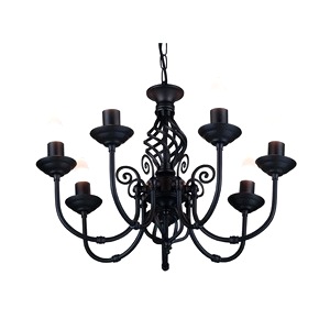 Black Barley 7 Way Multi Arm Classic Knot Twist