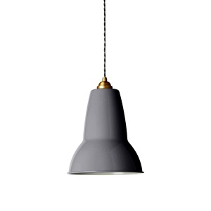 Elephant Grey Colour Anglepoise Original  Midi Brass Pendant, EleGrey