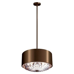 Dark Aged Brass Botanic Three Light Medium